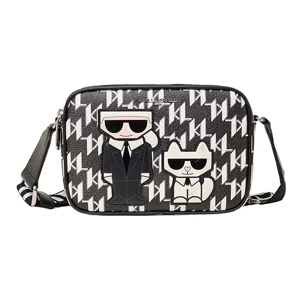 Túi Đeo Chéo Karl Lagerfeld Maybelle Karl Duo Camera Crossbody LH1EJ9BJ Màu Đen