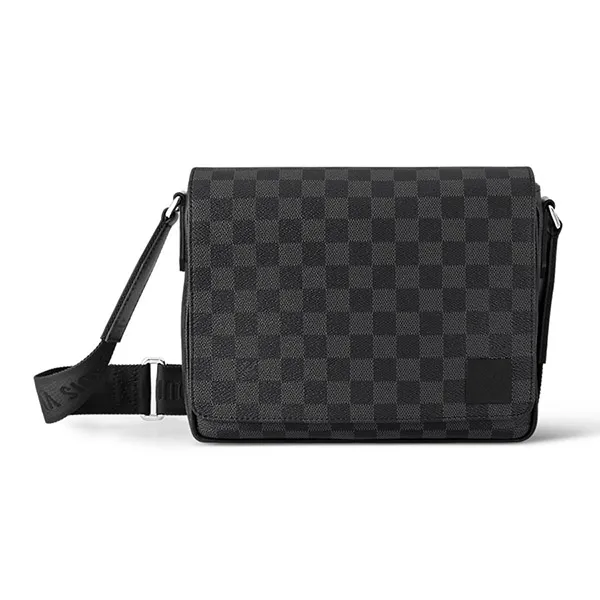 Túi Đeo Chéo Nam Louis Vuitton LV District PM N42710 Damier Bag Màu Đen Xám - Túi xách - Vua Hàng Hiệu