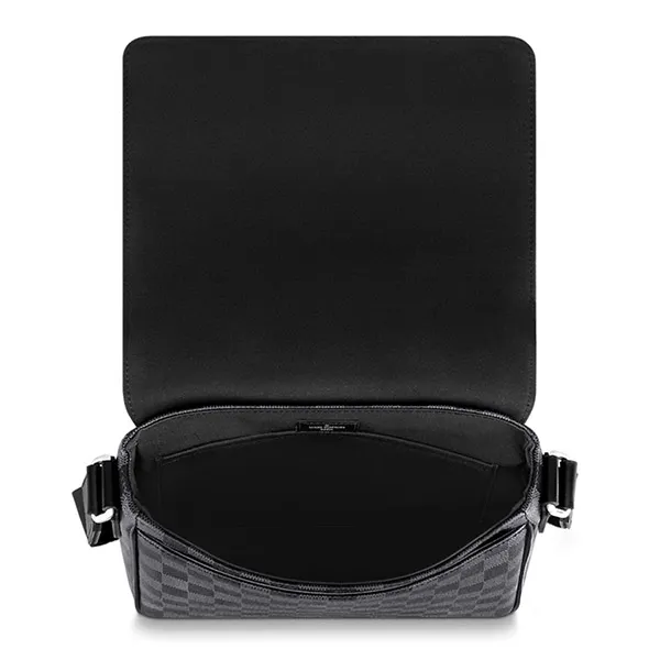 Túi Đeo Chéo Nam Louis Vuitton LV District PM N42710 Damier Bag Màu Đen Xám - Túi xách - Vua Hàng Hiệu