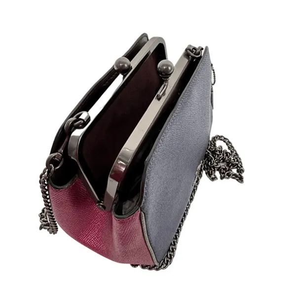 Túi Đeo Chéo Nữ Coach Pearl Kisslock Crossbody In Colorblock F80194 Màu Xanh Navy