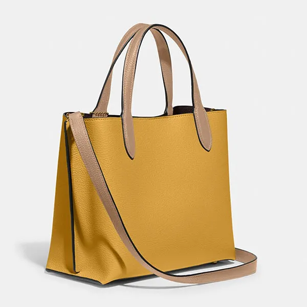 Túi Đeo Chéo Nữ Coach Willow Tote 24 In Colorblock C8561 Màu Vàng - Túi xách - Vua Hàng Hiệu