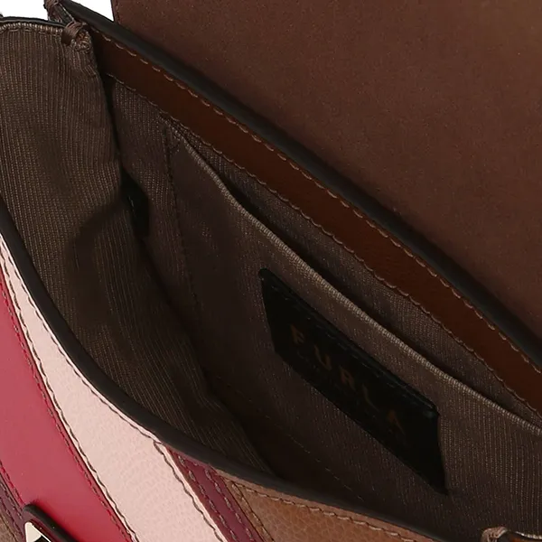 Túi Đeo Chéo Nữ Furla Metropolis Mini Crossbody Round Toni Cognac Phối Màu - Túi xách - Vua Hàng Hiệu