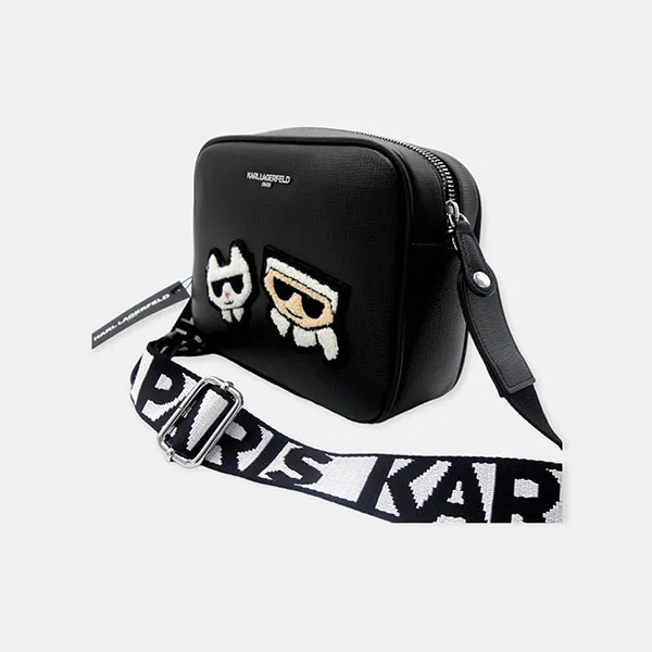 Túi Đeo Chéo Nữ Karl Lagerfeld NWT Paris Black Maybelle Crossbody Camera Bag Purse LH2EU6CJ Màu Đen - Túi xách - Vua Hàng Hiệu