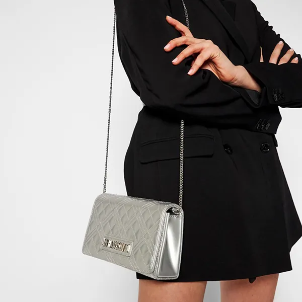Túi Đeo Chéo Nữ Love Moschino JC4261PP0BKA0902 Argento Màu Bạc