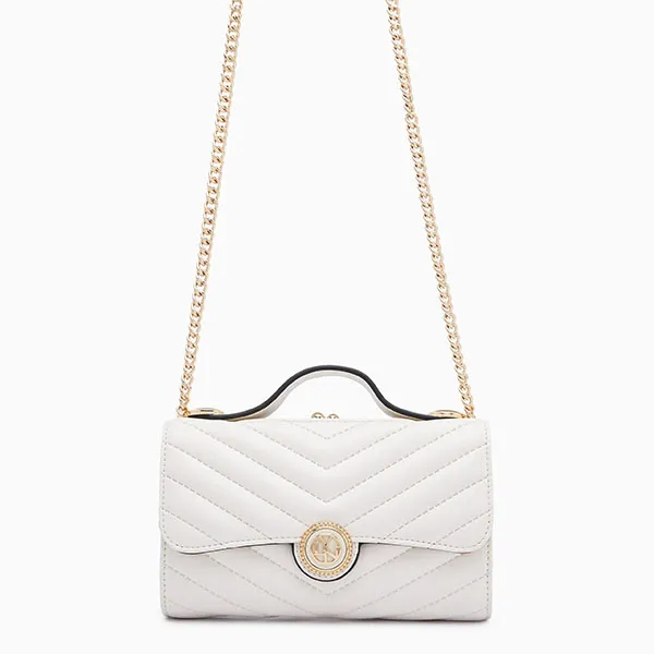 Túi Đeo Chéo Nữ Lyn Freya Wallets On Chain LL23FWF053 White Màu Trắng