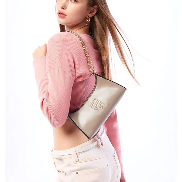 Túi Đeo Chéo Nữ Lyn Infinite Mine M Crossbody Bags LL23MBF124 Brown Màu Nâu