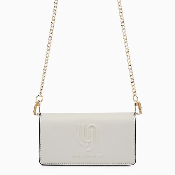 Túi Đeo Chéo Nữ Lyn Infinite Mine S Crossbody Bags LL23MBF125 Cream Màu Kem