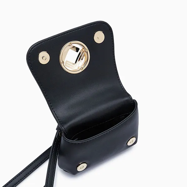 Túi Đeo Chéo Nữ Lyn Lindsay Mini Pouch Wallets Black LL23FWF056 Màu Đen