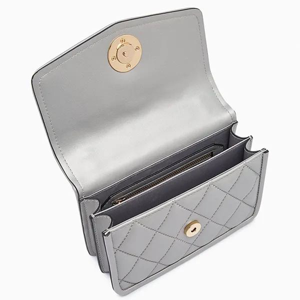 Túi Đeo Chéo Nữ Lyn Serena Mini Crossbody Bags LL23FBF135 Grey Màu Xám
