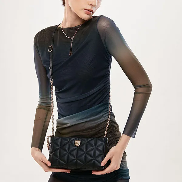 Túi Đeo Chéo Nữ Lyn Verric Crossbody S Crossbody Bags Black LL23FBS208 Màu Đen