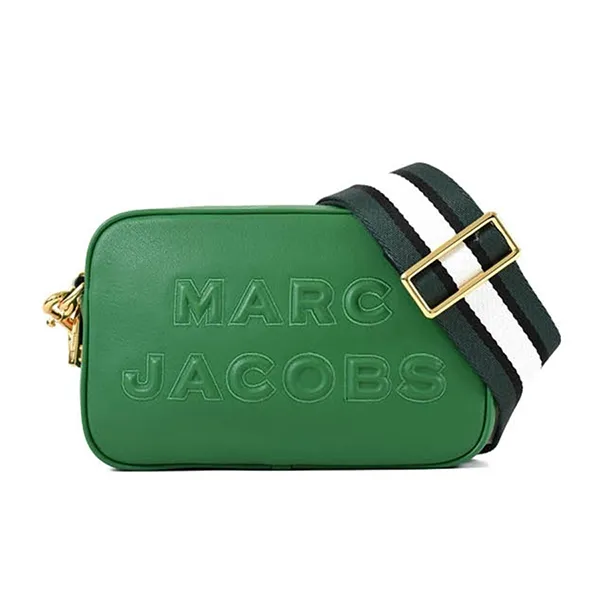 Túi Đeo Chéo Nữ Marc Jacobs Embossed Logo Crossbody Bag Màu Xanh Lá