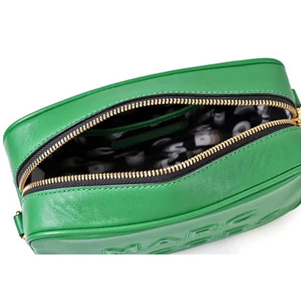 Túi Đeo Chéo Nữ Marc Jacobs Embossed Logo Crossbody Bag Màu Xanh Lá