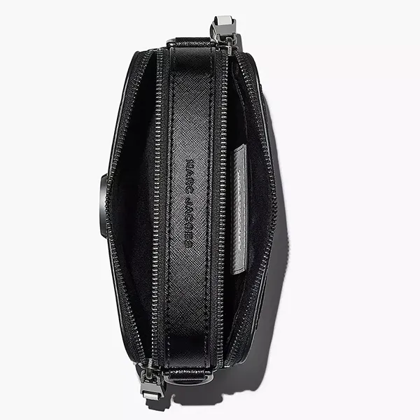 Túi Đeo Chéo Nữ Marc Jacobs The Bi-Color Snapshot Leather Camera Bag Màu Trắng Đen