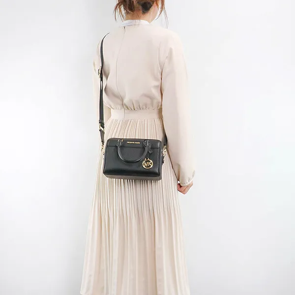 Túi Đeo Chéo Nữ Michael Kors MK Signature Travel XS Duffle Crossbody Màu Đen