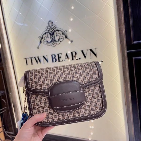 Túi Đeo Chéo Nữ TTWN BEAR TN2190 Màu Nâu