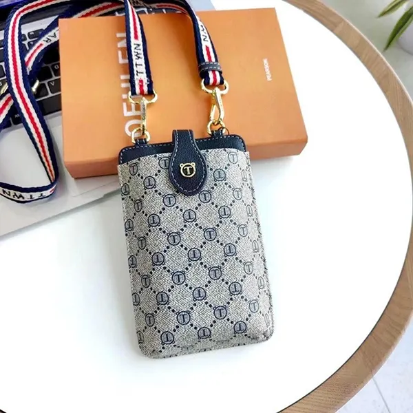 Túi Đeo Chéo Nữ TTWN BEAR TT2349 2346 Xám Lưới Viền Đen