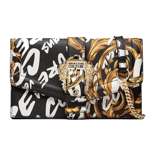 Túi Đeo Chéo Nữ Versace Jeans Couture 73VA5PF6 G89 Màu Đen Vàng