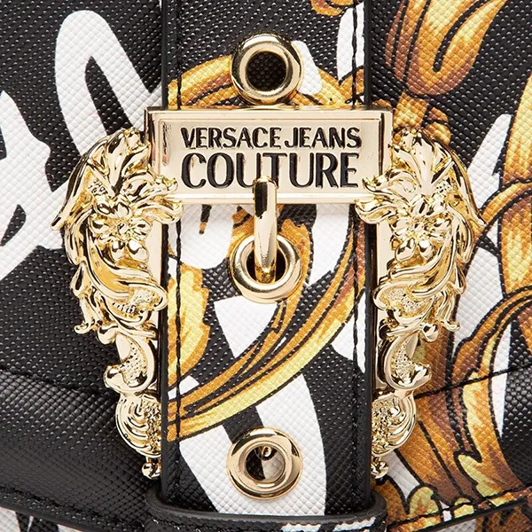 Túi Đeo Chéo Nữ Versace Jeans Couture 73VA5PF6 G89 Màu Đen Vàng