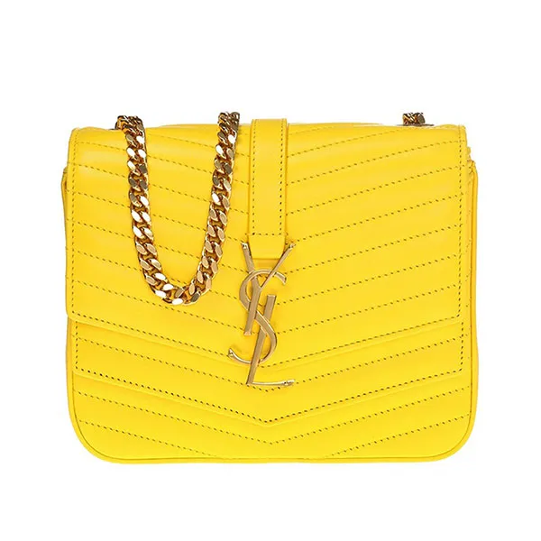 Túi Đeo Chéo Nữ Yves Saint Laurent YSL Yellow Sulpice Quilted Shoulder Bag 532662 0U60J-7113 Màu Vàng - Túi xách - Vua Hàng Hiệu