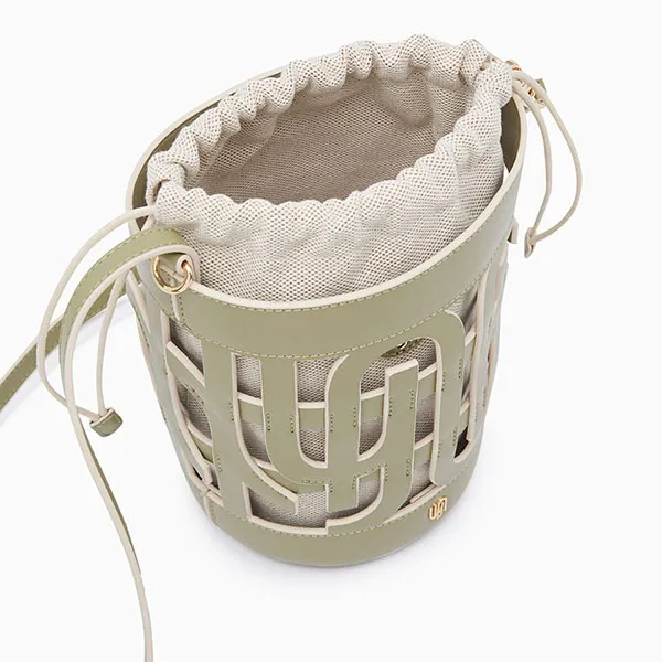 Túi Đeo Vai Chéo Nữ Lyn Infinite Maxi Bucket Bags LL23MBF266 Green Màu Xanh Lá