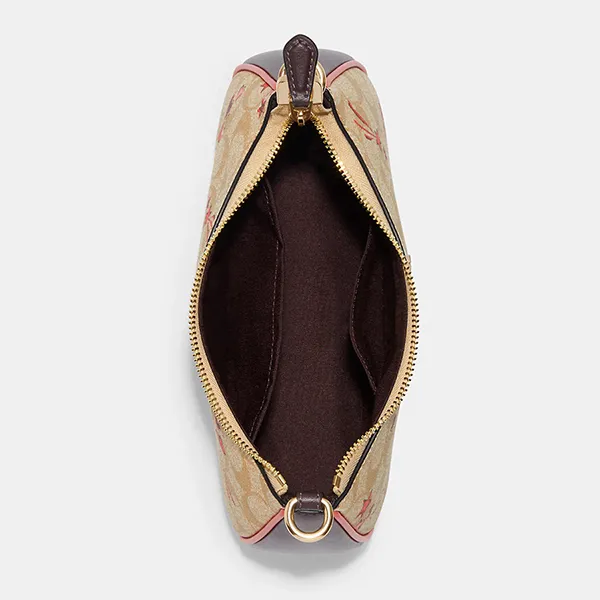 Túi Đeo Vai Nữ Coach Teri Shoulder Bag In Signature Canvas With Heart And Star Print CJ644 Phối Màu