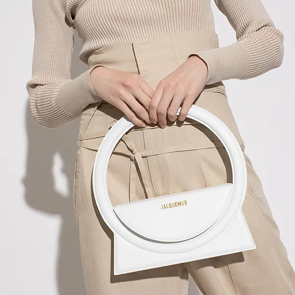Túi Đeo Vai Nữ Jacquemus Le Sac Ron Shoulder Bag 221BA015 3060 100 Màu Trắng