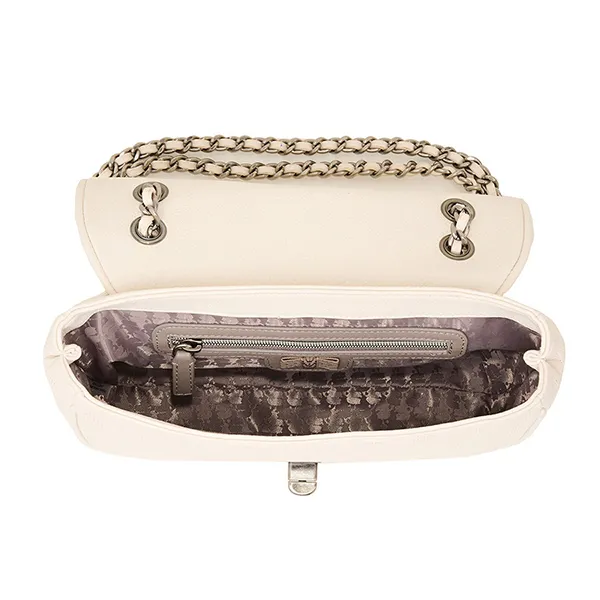 Túi Đeo Vai Nữ Karl Lagerfeld Agyness Shoulder Bag LH3H5283 Màu Trắng Kem