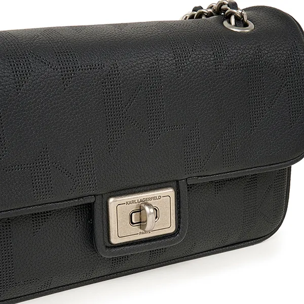 Túi Đeo Vai Nữ Karl Lagerfeld Agyness Shoulder Bag LH3H5283 Màu Đen