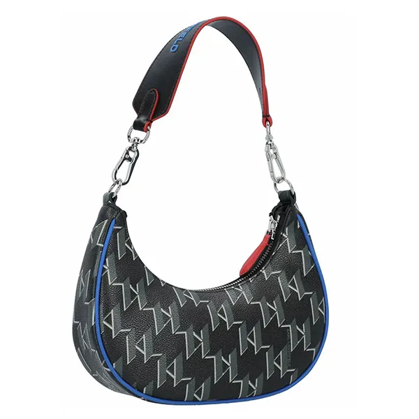 Túi Đeo Vai Nữ Karl Lagerfeld Disney Half-Moon Shoulder Bag Màu Đen - Túi xách - Vua Hàng Hiệu