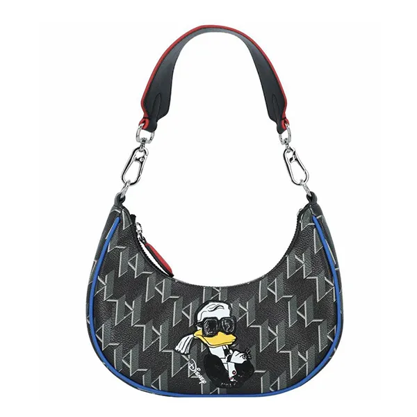 Túi Đeo Vai Nữ Karl Lagerfeld Disney Half-Moon Shoulder Bag Màu Đen - Túi xách - Vua Hàng Hiệu