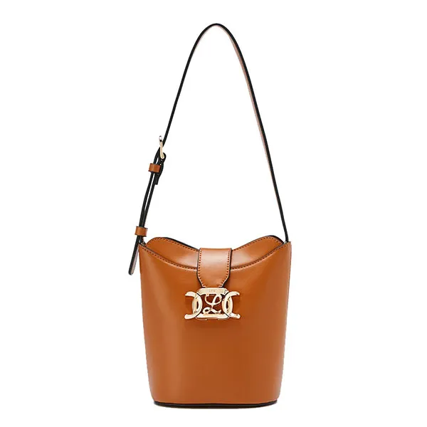 Túi Đeo Vai Nữ Lyn Augusta Bucket Bags LL23FBF174 Brown Màu Nâu
