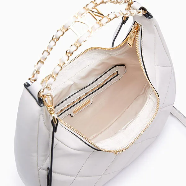Túi Đeo Vai Nữ Lyn Kattie M Shoulder Bags LL23FBF071 Màu Xám Trắng