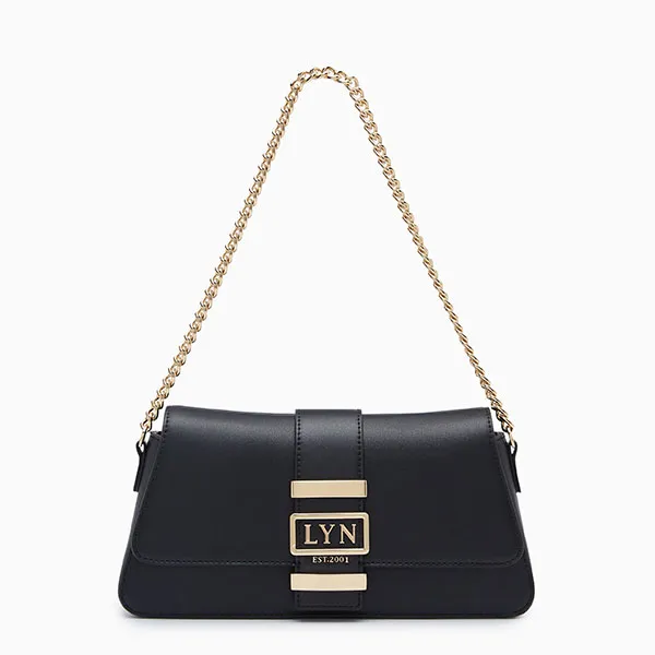 Túi Đeo Vai Nữ Lyn Pepper M Shoulder Bags Black LL23FBF144 Màu Đen