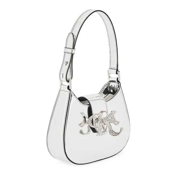 Túi Đeo Vai Nữ Self-Portrait Silver Bow Mini Shoulder Bag Màu Bạc - Túi xách - Vua Hàng Hiệu