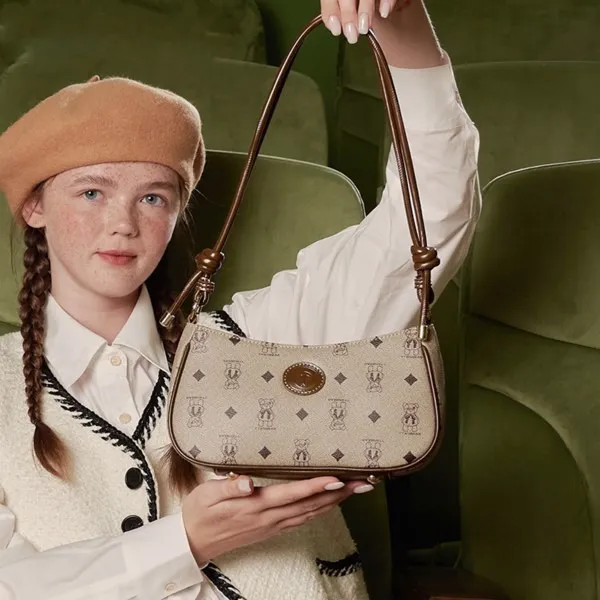 Túi Đeo Vai Nữ TTWN BEAR TN2337 Màu Xám Nâu