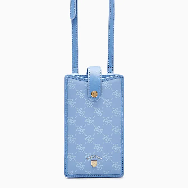 Túi Đựng Điện Thoại Nữ Lyn Annet Phone Sling Wallets On Chain LL23FWF041 Màu Xanh Blue - Túi xách - Vua Hàng Hiệu