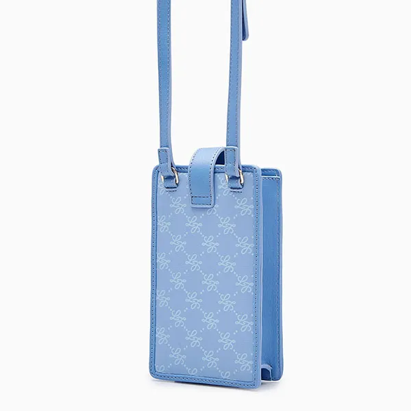 Túi Đựng Điện Thoại Nữ Lyn Annet Phone Sling Wallets On Chain LL23FWF041 Màu Xanh Blue - Túi xách - Vua Hàng Hiệu