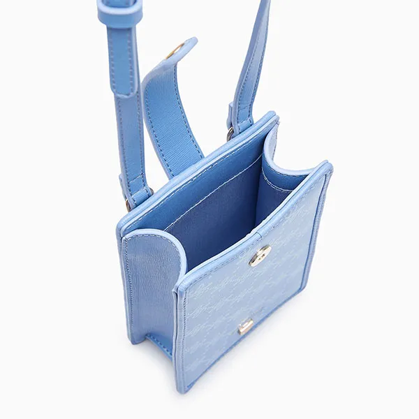 Túi Đựng Điện Thoại Nữ Lyn Annet Phone Sling Wallets On Chain LL23FWF041 Màu Xanh Blue - Túi xách - Vua Hàng Hiệu