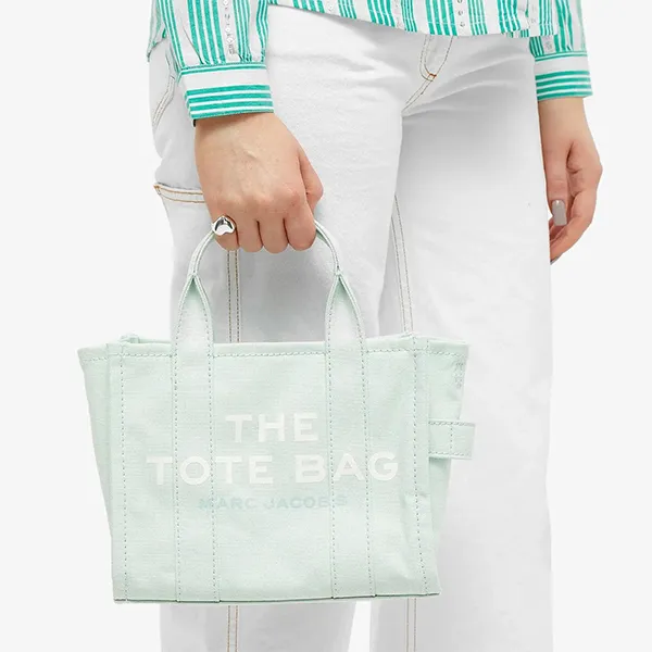 Túi Tote Nữ Marc Jacobs Mini Blue Tote Bag Màu Xanh Mint