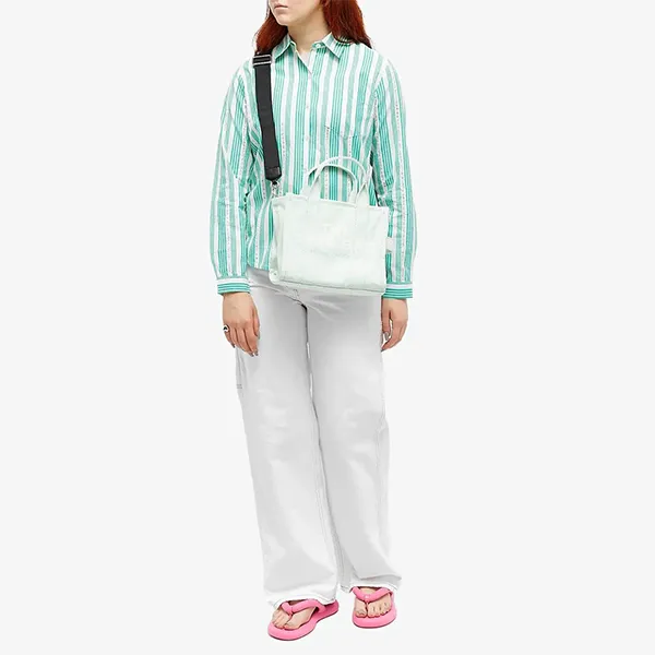 Túi Tote Nữ Marc Jacobs Mini Blue Tote Bag Màu Xanh Mint