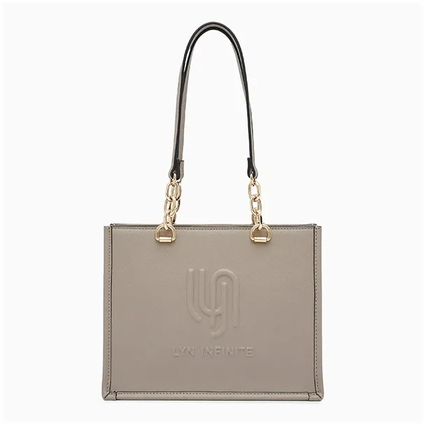 Túi Tote Nữ Lyn Infinite Mine M Bags Brown LL23MBF122 Màu Nâu