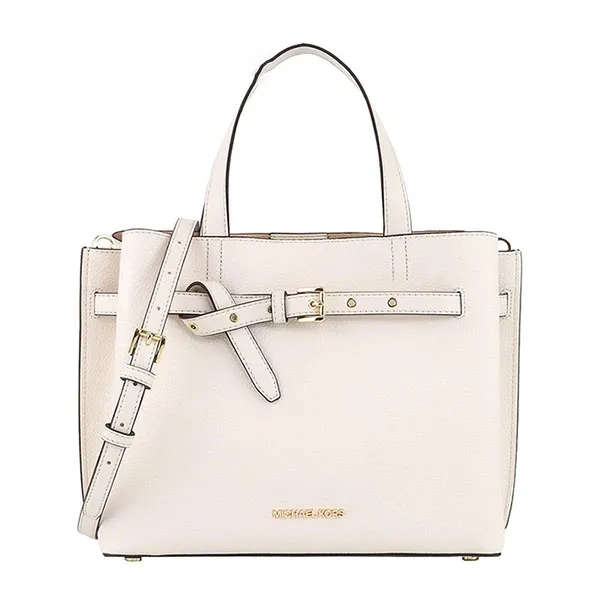 Túi Tote Nữ Michael Kors MK 35H0GU5S7T Emilia Leather Large Satchel Ladies Màu Trắng
