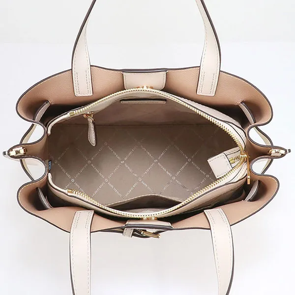 Túi Tote Nữ Michael Kors MK 35H0GU5S7T Emilia Leather Large Satchel Ladies Màu Trắng