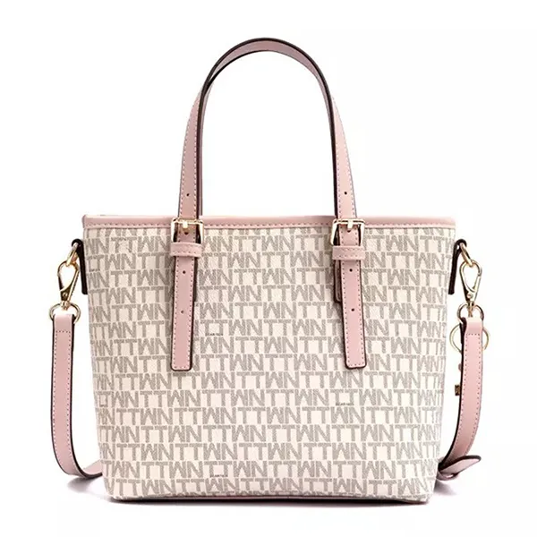 Túi Tote Nữ TTWN BEAR TN2713 Chữ Viền Hồng Màu Hồng