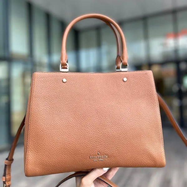 Túi Xách Nữ Kate Spade New York Leila Medium Triple Compartment Satchel Màu Nâu - Túi xách - Vua Hàng Hiệu
