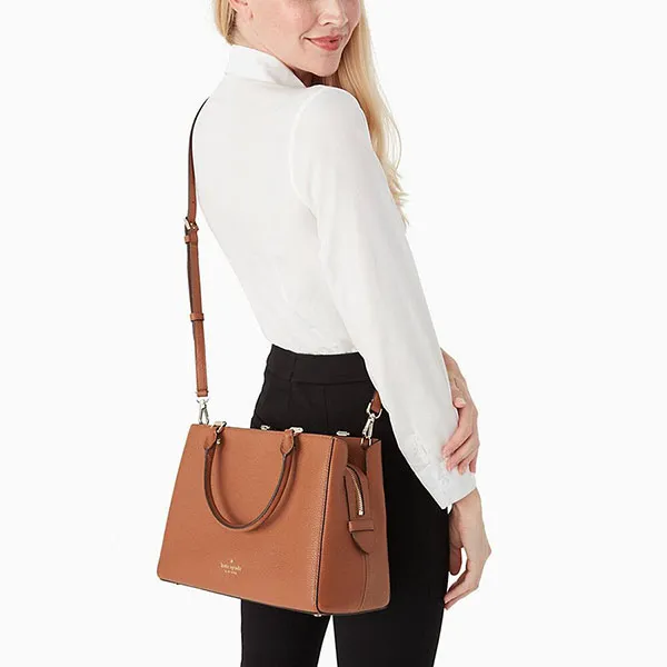 Túi Xách Nữ Kate Spade New York Leila Medium Triple Compartment Satchel Màu Nâu - Túi xách - Vua Hàng Hiệu