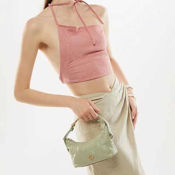 Túi Xách Nữ Lyn Chenille S Shoulder Bags Green LL23FBF105 Màu Xanh Lá