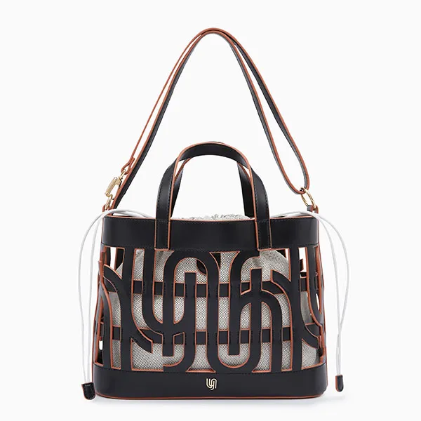 Túi Xách Nữ Lyn Infinite Maxi Top Handle Handbags LL23MBF265 Black Màu Đen - Túi xách - Vua Hàng Hiệu