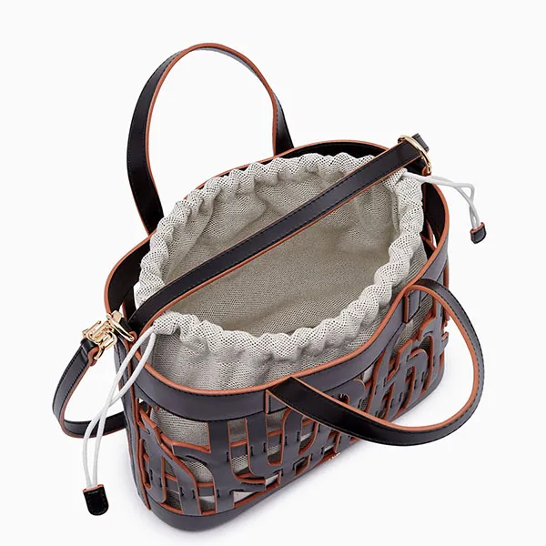 Túi Xách Nữ Lyn Infinite Maxi Top Handle Handbags LL23MBF265 Black Màu Đen - Túi xách - Vua Hàng Hiệu