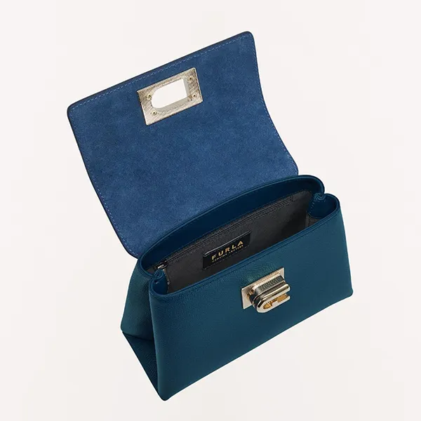 Túi Xách Tay Nữ Furla 1927 Top Handle Mini Blu Jay Màu Xanh Lam - Túi xách - Vua Hàng Hiệu